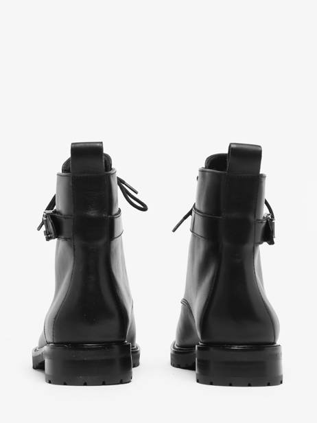 Boots Elridge En Cuir Lauren ralph lauren Noir women 83841301 vue secondaire 4