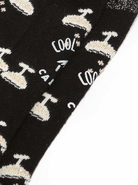 Chaussettes Cabaia Noir socks women LUC vue secondaire 2