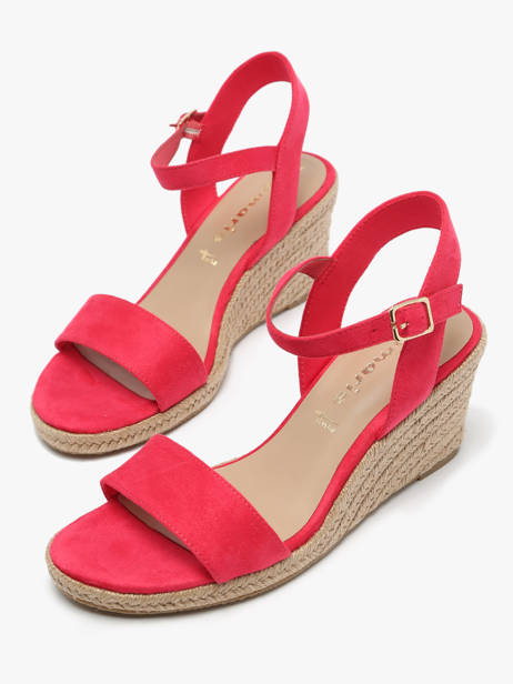 Sandales Talon Compensé Tamaris Rouge accessoires 42 vue secondaire 1