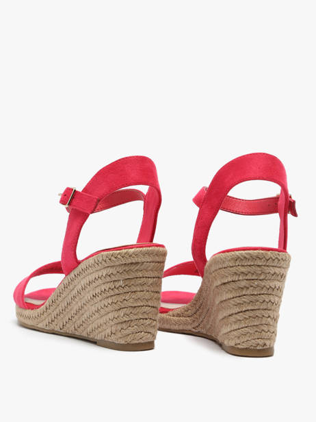 Sandales Talon Compensé Tamaris Rouge accessoires 42 vue secondaire 3