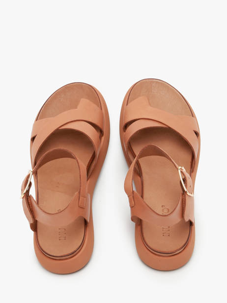 Sandales En Cuir Inuovo Vert accessoires A96002 vue secondaire 3