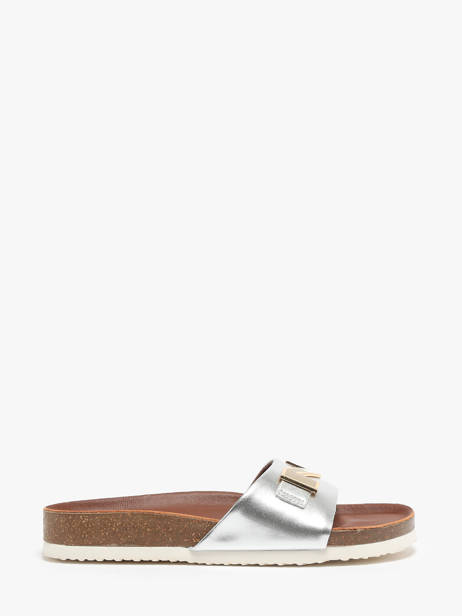 Mules En Cuir Nathan baume Argent accessoires 241N70