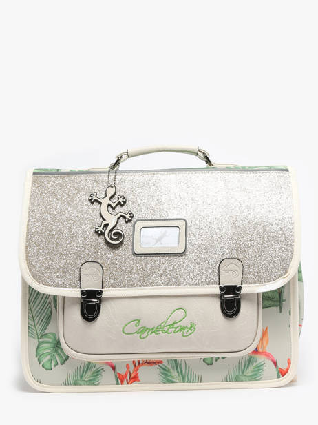 Satchel For Kids 2 Compartments Cameleon Multicolor retro CA38