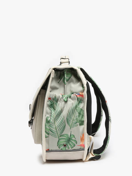 Satchel For Kids 2 Compartments Cameleon Multicolor retro CA38 other view 2