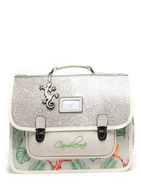 Satchel For Kids 2 Compartments Cameleon Multicolor retro CA38 other view 6