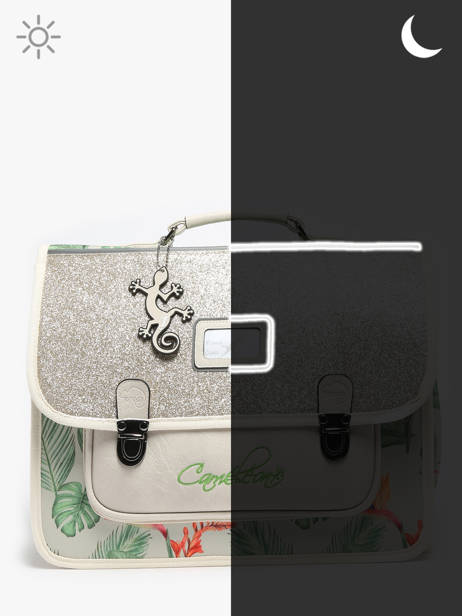 Satchel For Kids 2 Compartments Cameleon Multicolor retro CA38 other view 7