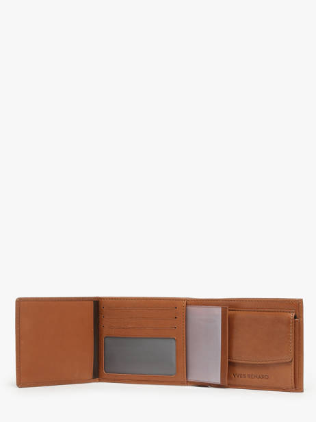 Leather Bovino Wallet Yves renard Brown bovino 1907 other view 2