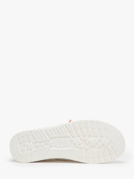 Mocassins Hey dude Blanc accessoires 40054 vue secondaire 4