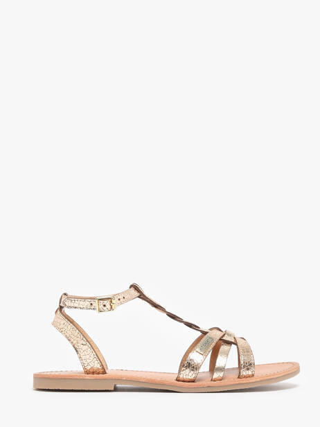 Sandales Hamsuni En Cuir Les tropeziennes Or accessoires HAMSUNI