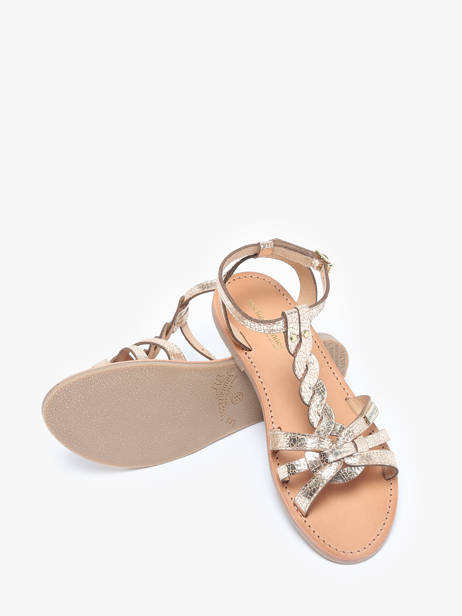 Sandales Hamsuni En Cuir Les tropeziennes Or accessoires HAMSUNI vue secondaire 2