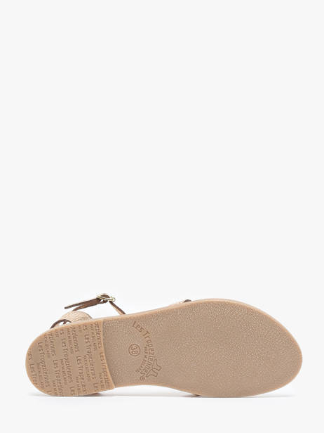 Sandales Hamsuni En Cuir Les tropeziennes Or accessoires HAMSUNI vue secondaire 4