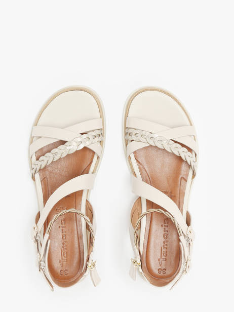 Sandales En Cuir Tamaris Beige accessoires 42 vue secondaire 3