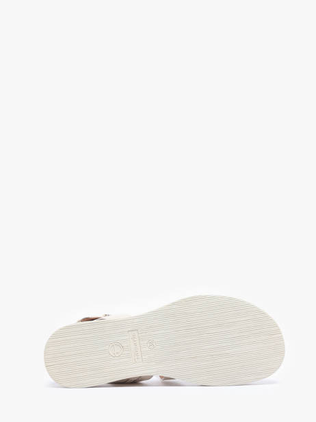 Sandales En Cuir Tamaris Beige accessoires 42 vue secondaire 4
