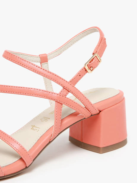 Sandales à Talon En Cuir Tamaris Orange accessoires 42 vue secondaire 2