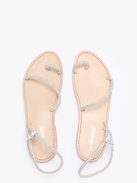 Nu-pieds Les tropeziennes Argent accessoires HODAXA vue secondaire 3