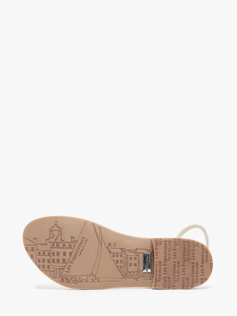 Nu-pieds Les tropeziennes Argent accessoires HODAXA vue secondaire 4