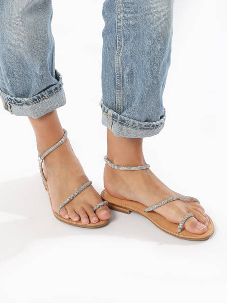 Nu-pieds Les tropeziennes Argent accessoires HODAXA vue secondaire 2