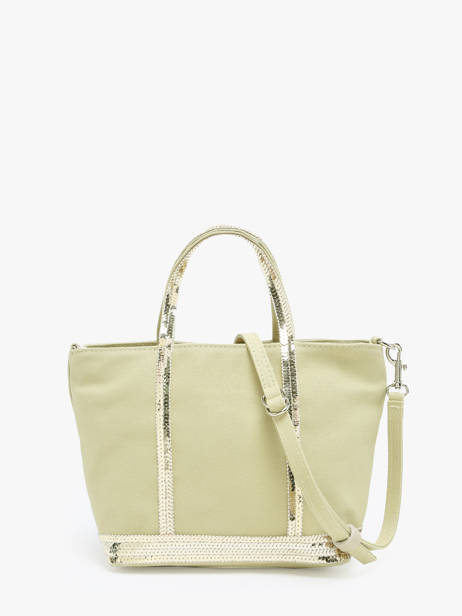 Sac Bandoulière Baby Cabas Paillettes Vanessa bruno Vert cabas 1V40410 vue secondaire 4