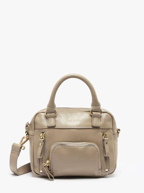 Sac Bandoulière Micro Macy Cuir Nat et nin Beige vintage MICRMACY