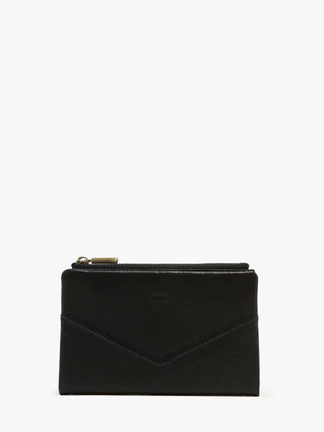 Wallet Leather Mila louise Black vintage 3760CX