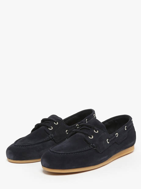 Chaussures Bateau En Cuir Tamaris Bleu accessoires 44 vue secondaire 2