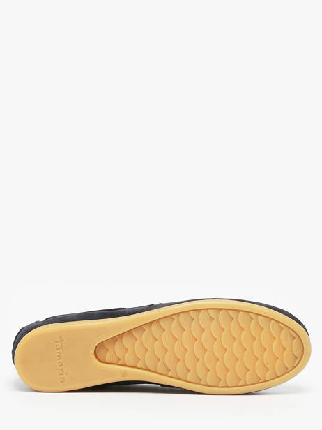 Chaussures Bateau En Cuir Tamaris Bleu accessoires 44 vue secondaire 5