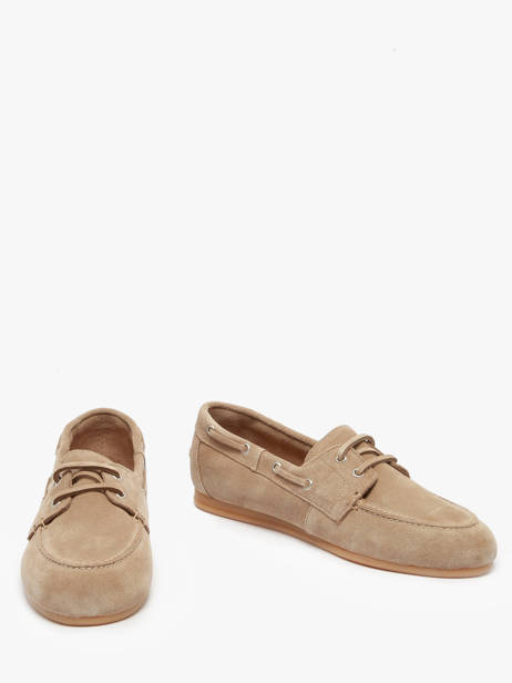 Chaussures Bateau En Cuir Tamaris Beige accessoires 44 vue secondaire 3