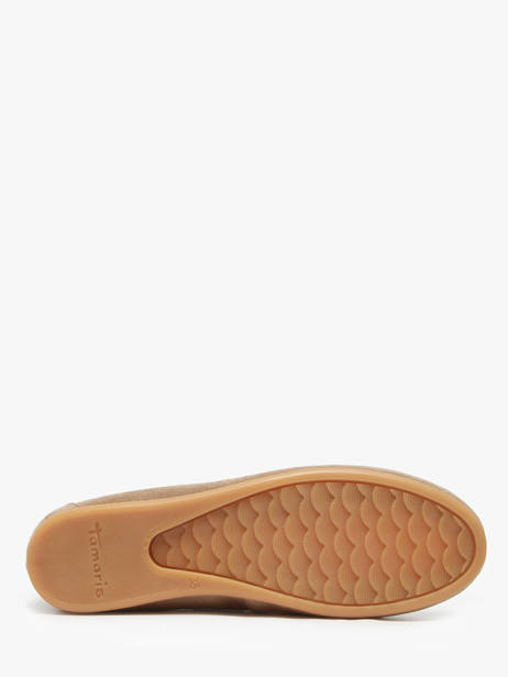 Chaussures Bateau En Cuir Tamaris Beige accessoires 44 vue secondaire 5