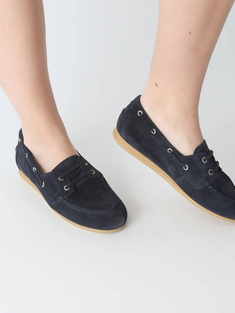 Chaussures Bateau En Cuir Tamaris Bleu accessoires 44 vue secondaire 1