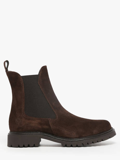 Bottines En Cuir Tamaris Marron women 41