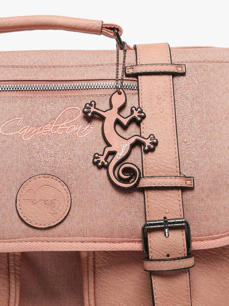Cartable 3 Compartiments Cameleon Rose vintage color VIC-CA41 vue secondaire 6