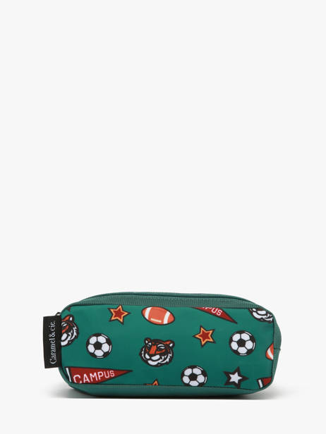 Trousse 2 Compartiments Caramel et cie Vert fier GA