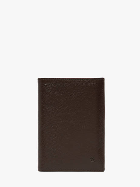 Wallet Madras Leather Etrier Brown madras EMAD442