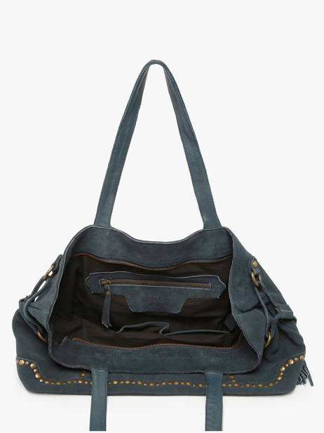 Sac Porté épaule Houston Cuir Basilic pepper Bleu houston BHOU80 vue secondaire 3