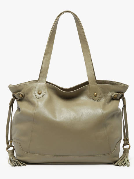 Sac Porté épaule A4 Cow Cuir Basilic pepper Vert cow 155N