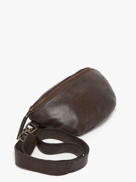 Sac Banane Cow Cuir Basilic pepper Marron cow BCOW55 vue secondaire 2