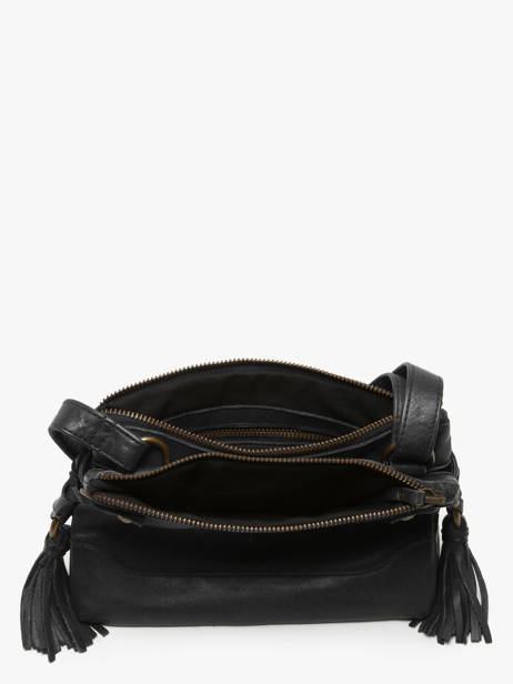 Sac Bandoulière Cow Cuir Basilic pepper Noir cow BCOW82 vue secondaire 3