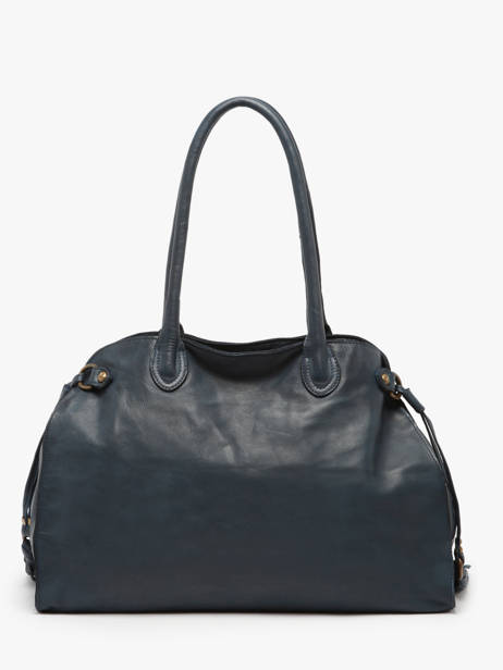 Sac Porté épaule A4 Cow Cuir Basilic pepper Bleu cow BCOW85 vue secondaire 4