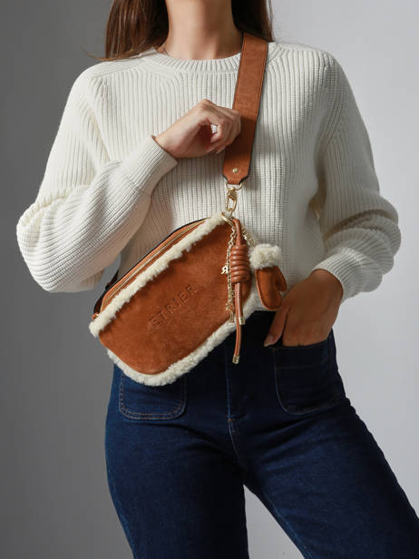 Sac Banane Alpin Cuir Etrier Beige alpin EALP022M vue secondaire 1