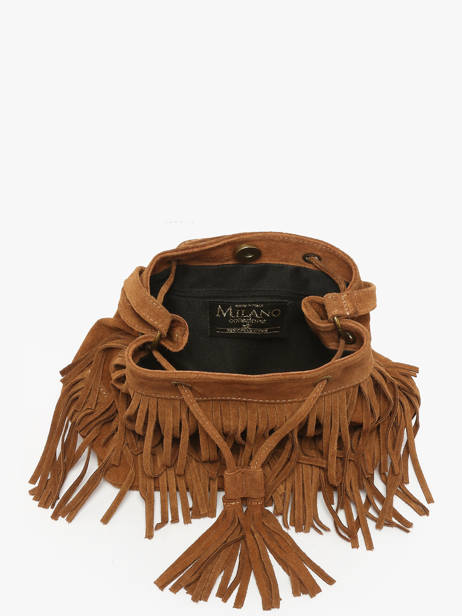 Sac Bandoulière Velvet Cuir Milano Marron velvet VE241116 vue secondaire 3