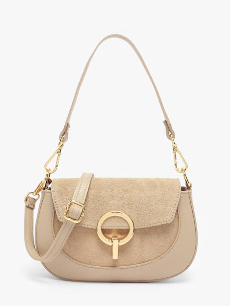 Sac Bandoulière Velvet Caviar Cuir Milano Beige velvet caviar VC25068