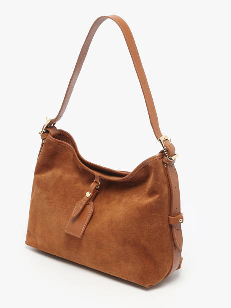 Shoulder Bag Velvet Caviar Leather Milano Brown velvet caviar VC250610 other view 1