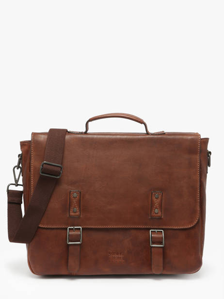 Porte Documents (main) Basilic pepper Marron traveler BTRA02