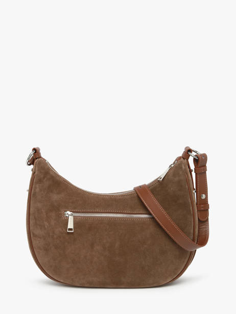 Sac Porté épaule Suede Cuir Lancaster Marron suede 82 vue secondaire 4
