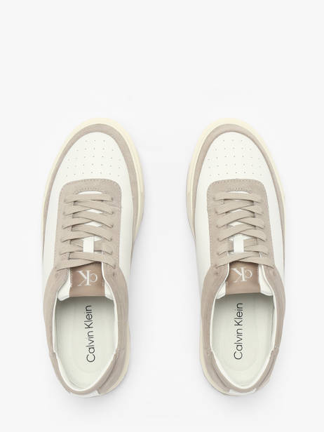 Sneakers En Cuir Calvin klein jeans Blanc men YM01354 vue secondaire 4