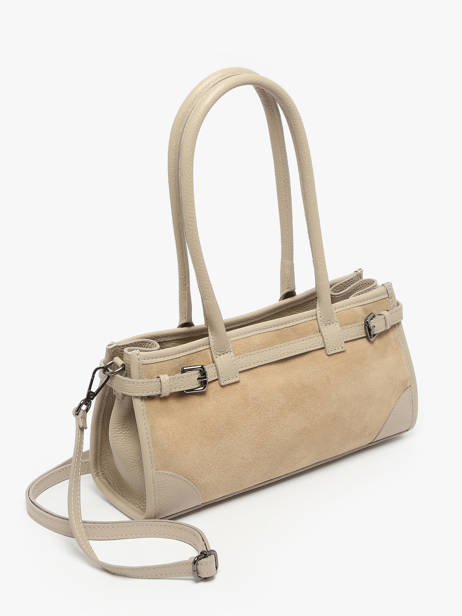 Shoulder Bag Velvet Caviar Leather Milano Beige velvet caviar VC25062 other view 2