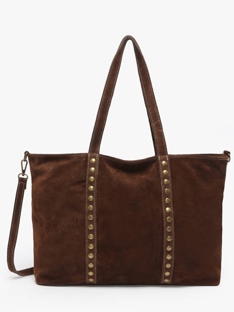 Shoulder Bag Velvet Milano Brown velvet VE24113