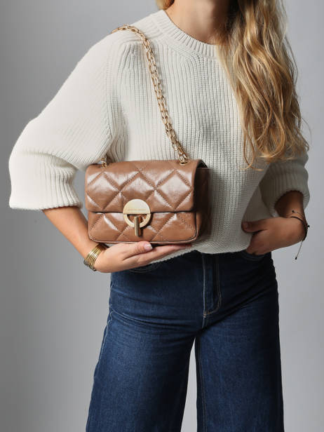 Moyen Sac Moon En Cuir Vanessa bruno Marron moon 84V40533 vue secondaire 1