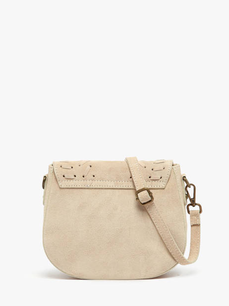 Sac Bandoulière Velvet Cuir Milano Beige velvet VE25062 vue secondaire 4