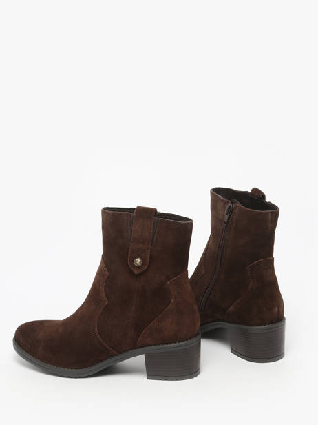Bottines à Talon En Cuir Tt. bagatt Marron women 14006100 vue secondaire 3